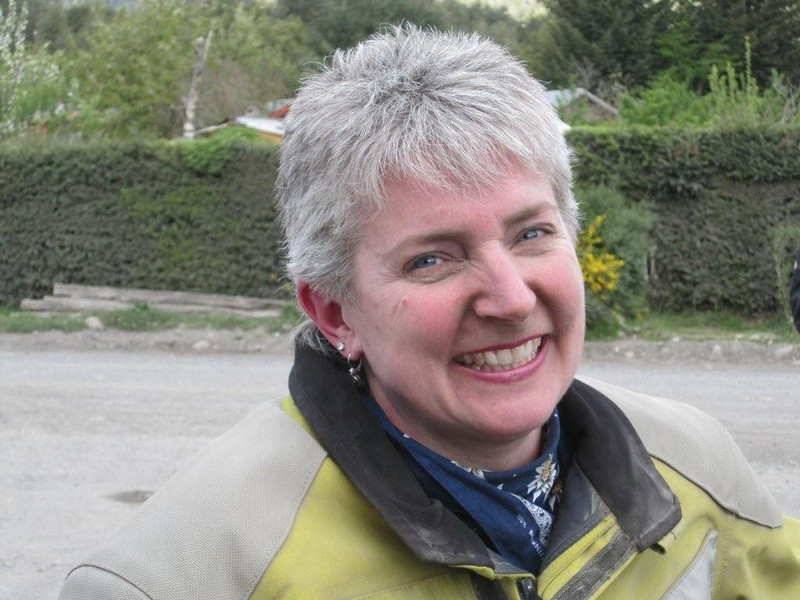 Kim, dusty but none the worse for wear.