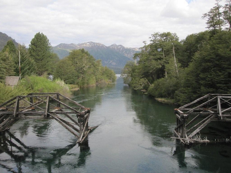 Old wooden bridge