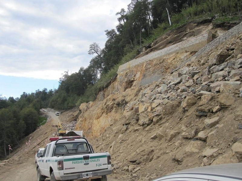 Waiting at the construction site